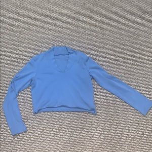 Baby blue crop top